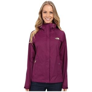 North Face Purple HyVent 2.5L Hooded Rain Jacket Lightweight Waterproof Shell XS